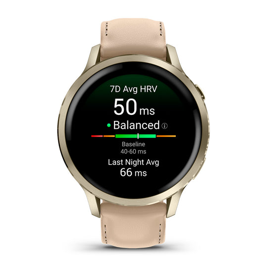 Relógio Garmin Venu ® 4 Ouro e Areia