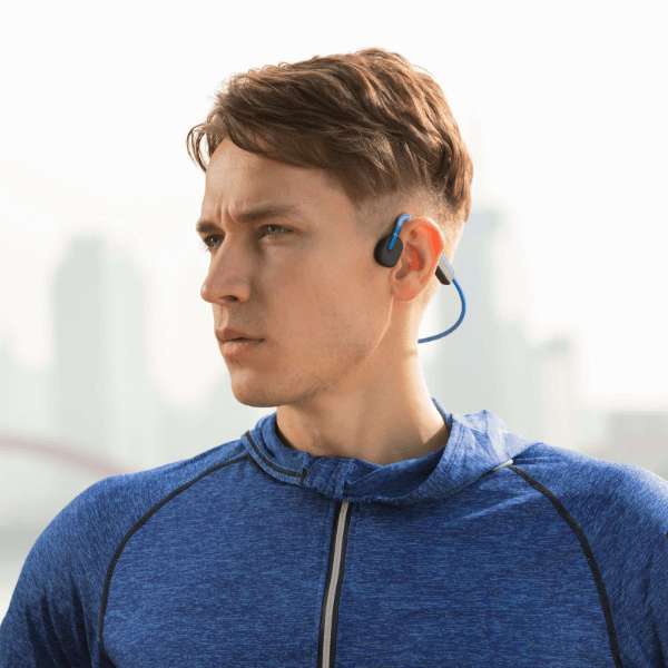 Fone de Condução Óssea Shokz OpenMove Azul
