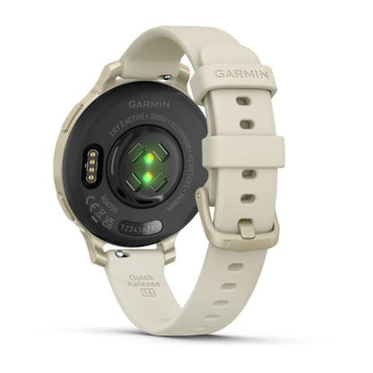 Relógio Garmin Lily ® 2 Active Lunar Gold e Branco