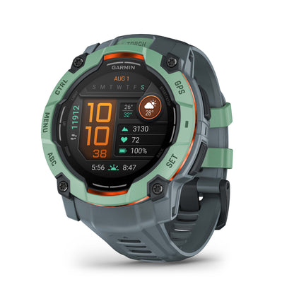 Relógio Garmin Instinct ® 3 Neo Tropical e Cinza Crepúsculo - 50 mm
