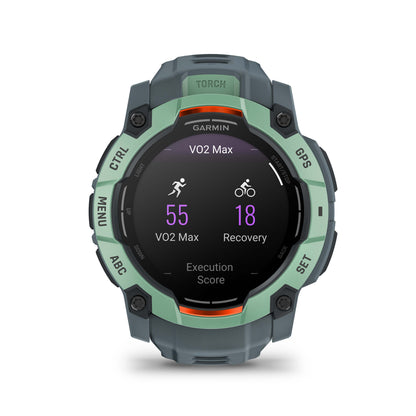 Relógio Garmin Instinct ® 3 Neo Tropical e Cinza Crepúsculo - 50 mm