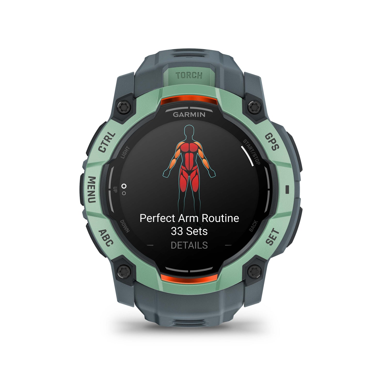 Relógio Garmin Instinct ® 3 Neo Tropical e Cinza Crepúsculo - 50 mm