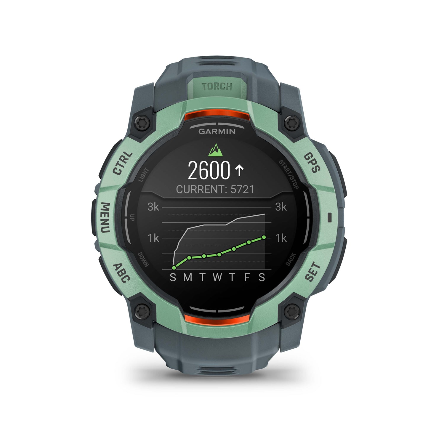 Relógio Garmin Instinct ® 3 Neo Tropical e Cinza Crepúsculo - 50 mm