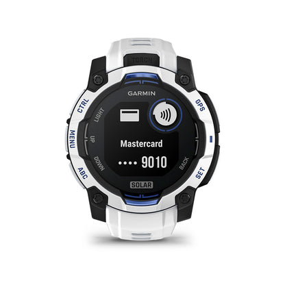 Relógio Garmin Instinct ® 3 Supernova Solar Branco e Azul