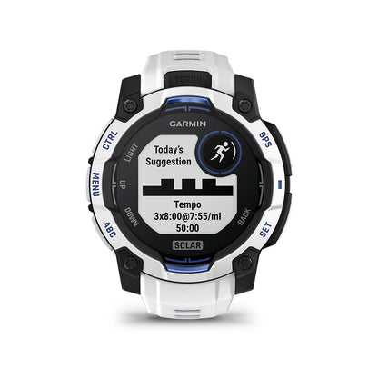 Relógio Garmin Instinct ® 3 Supernova Solar Branco e Azul