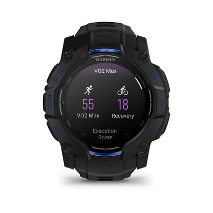 Relógio Garmin Instinct ® 3 Supernova AMOLED Preto e Azul - 50 mm