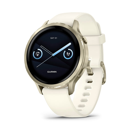 Relógio Garmin Venu ® 4 Ouro e Marfim
