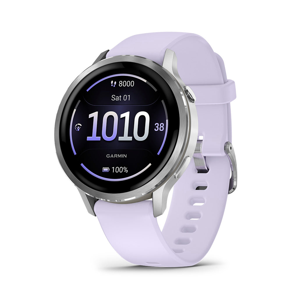 Relógio Garmin Venu ® 4 Prata e Lavanda