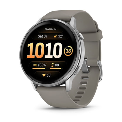 Relógio Garmin Venu ® 4 Prata e Cinza
