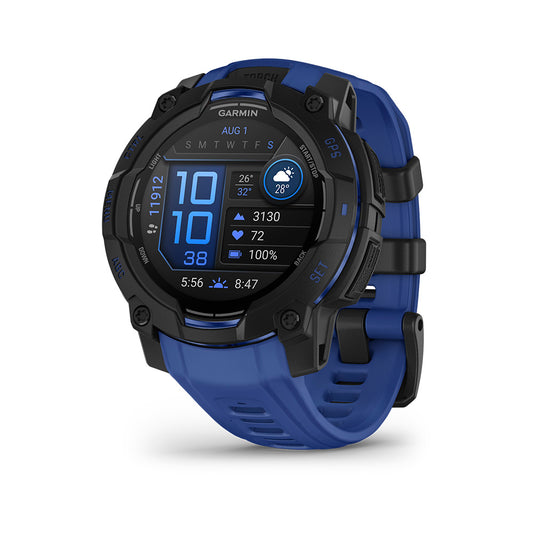 Relógio Garmin Instinct ® 3 Supernova AMOLED Preto e Azul