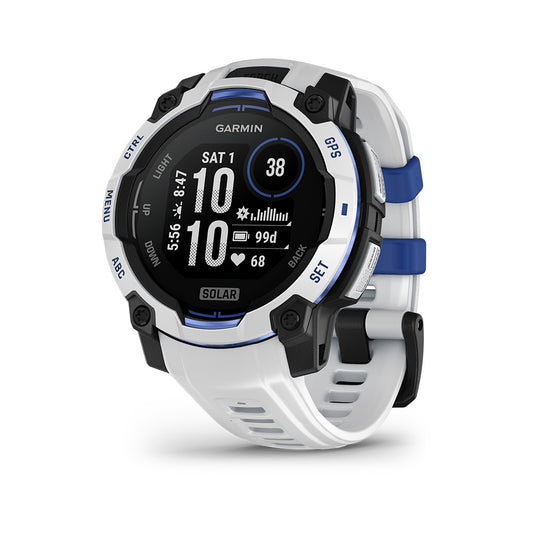 Relógio Garmin Instinct ® 3 Supernova Solar Branco e Azul