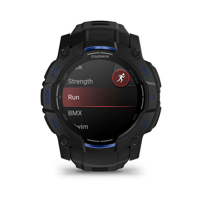Relógio Garmin Instinct ® 3 Supernova AMOLED Preto e Azul - 50 mm