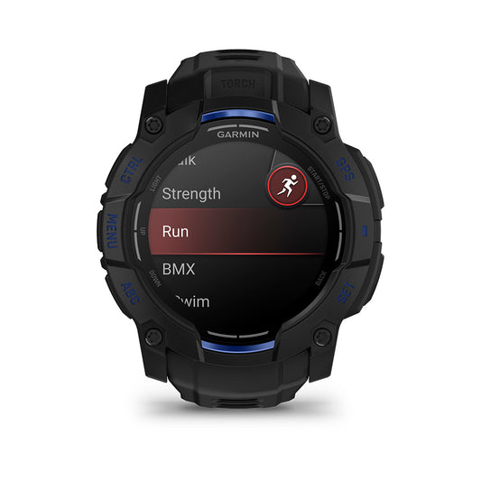 Relógio Garmin Instinct ® 3 Supernova AMOLED Preto e Azul