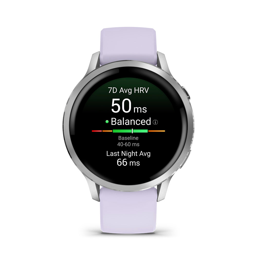 Relógio Garmin Venu ® 4 Prata e Lavanda