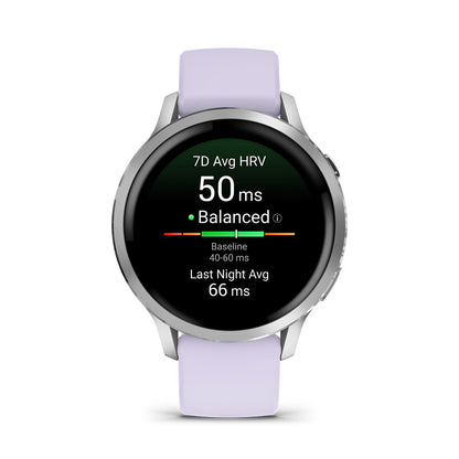 Relógio Garmin Venu ® 4 Prata e Lavanda