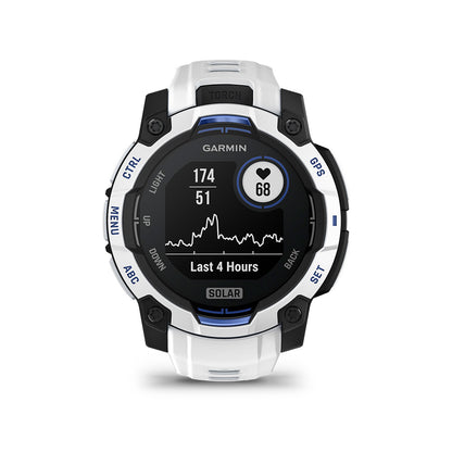 Relógio Garmin Instinct ® 3 Supernova Solar Branco e Azul