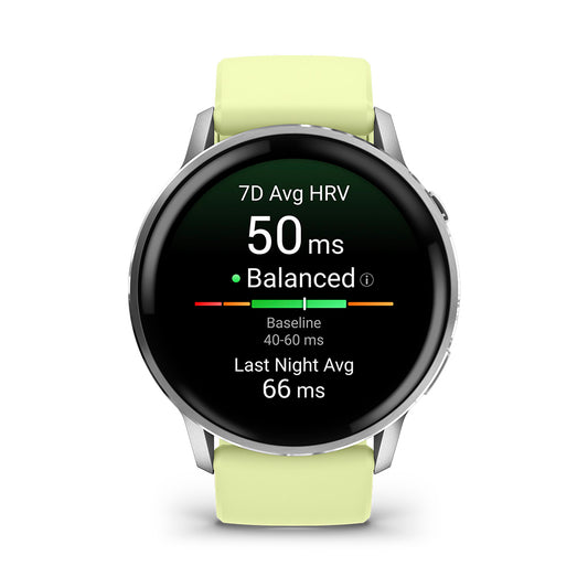 Relógio Garmin Venu ® 4 Prata e Citron