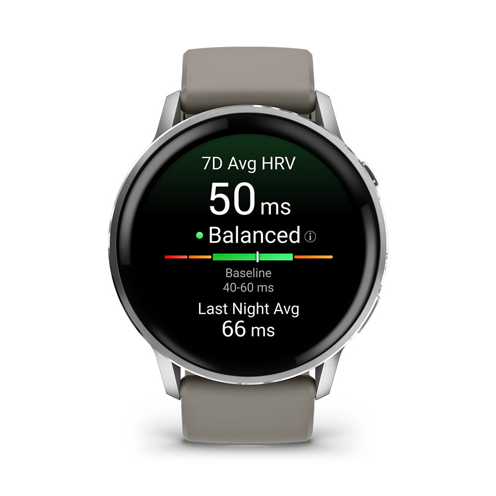 Relógio Garmin Venu ® 4 Prata e Cinza