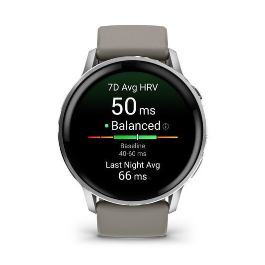 Relógio Garmin Venu ® 4 Prata e Cinza