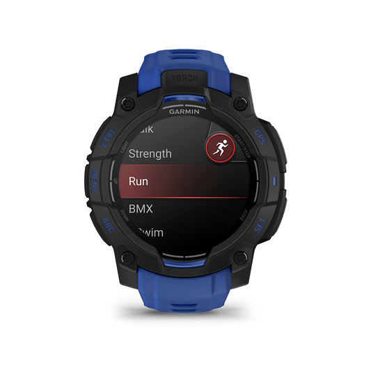 Relógio Garmin Instinct ® 3 Supernova AMOLED Preto e Azul