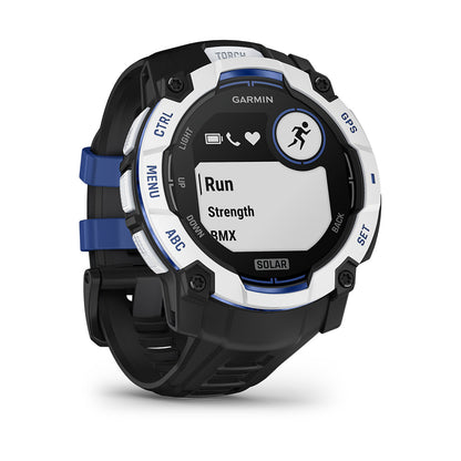 Relógio Garmin Instinct ® 3 Supernova Solar Branco/Azul/Preto - 50 mm