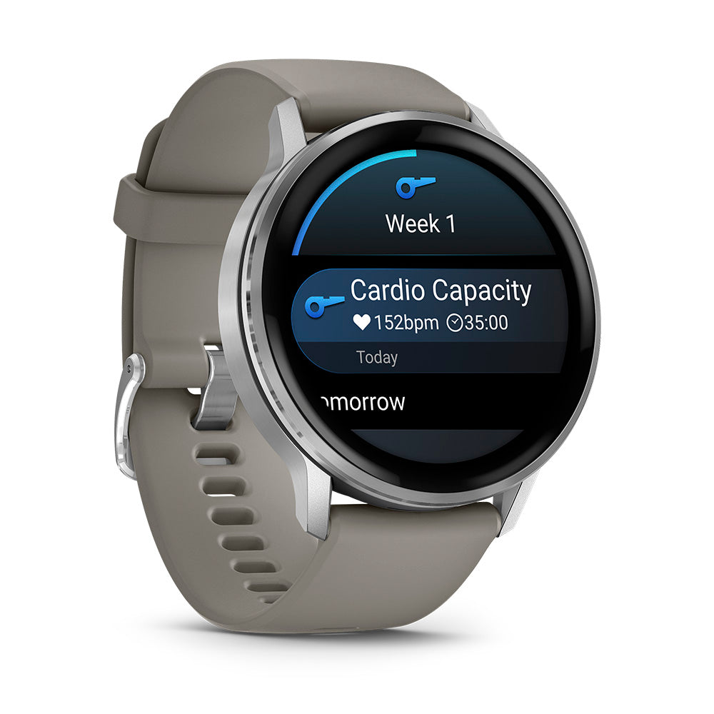 Relógio Garmin Venu ® 4 Prata e Cinza