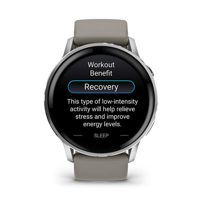 Relógio Garmin Venu ® 4 Prata e Cinza