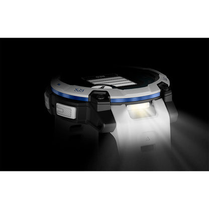 Relógio Garmin Instinct ® 3 Supernova Solar Branco e Azul