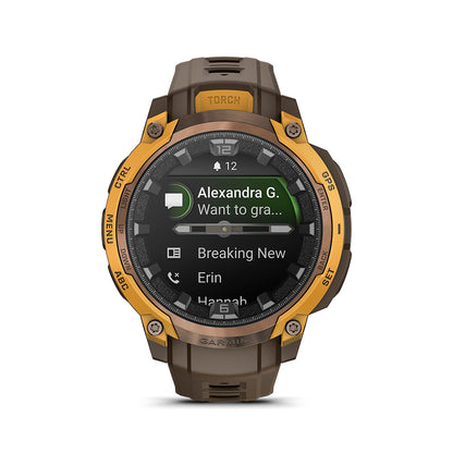 Relógio Garmin Instinct ® Crossover AMOLED Bronze