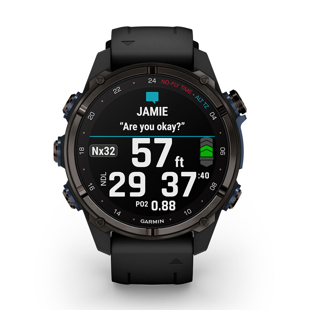 Relógio Garmin Descent ™ Mk3i Cinza Carbono e Preto