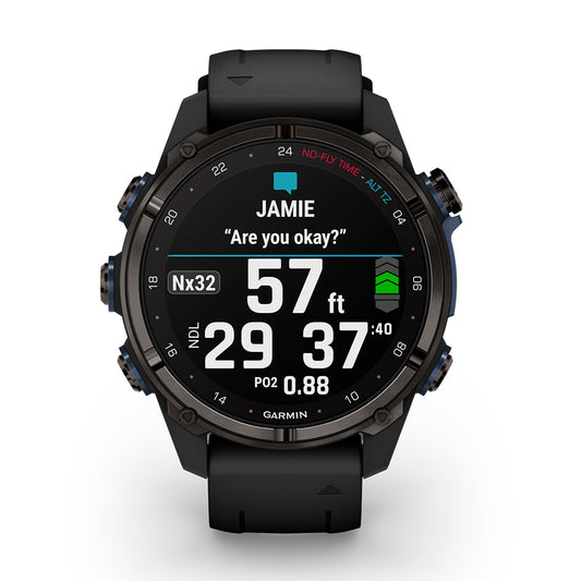 Relógio Garmin Descent ™ Mk3i Cinza Carbono e Preto