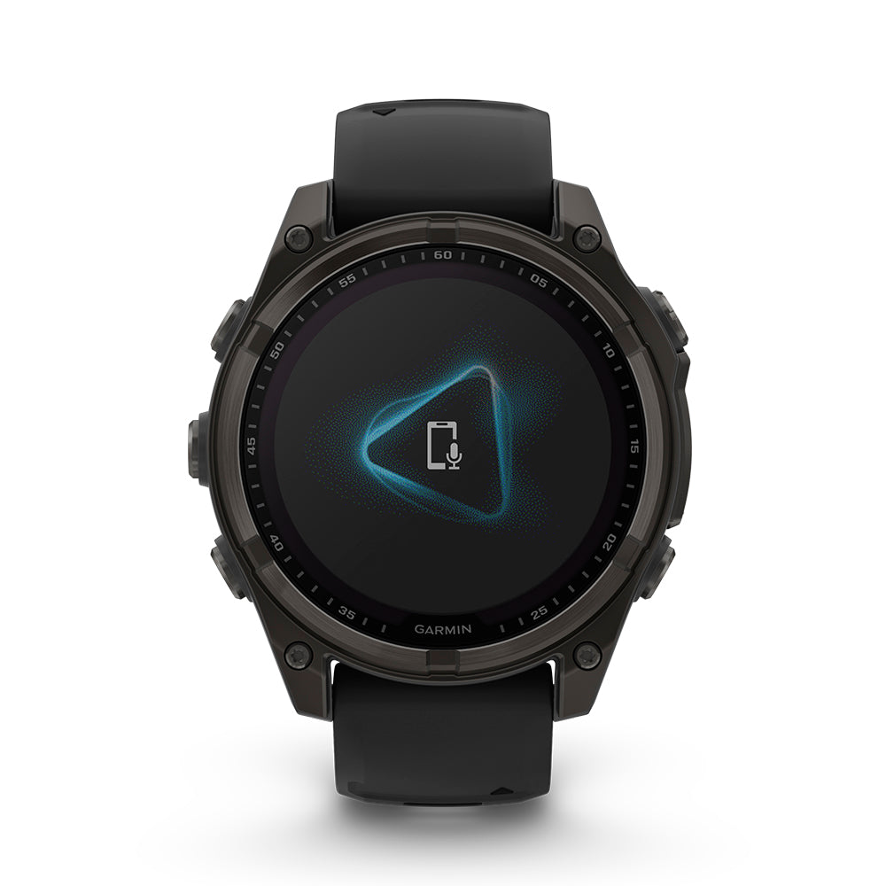 Relógio Garmin Fênix ® 8 Safira Solar Titânio Cinza Carbono e Preto