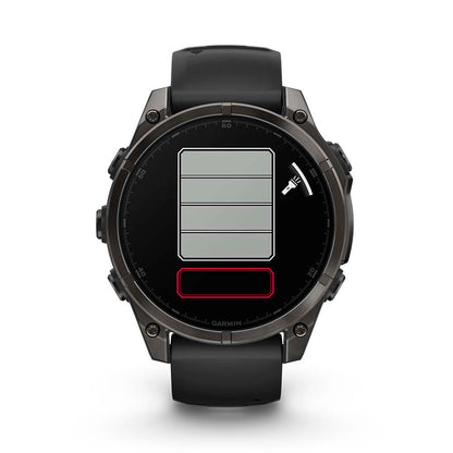 Relógio Garmin Fênix ® 8 Safira Titânio Cinza Carbono e Preto