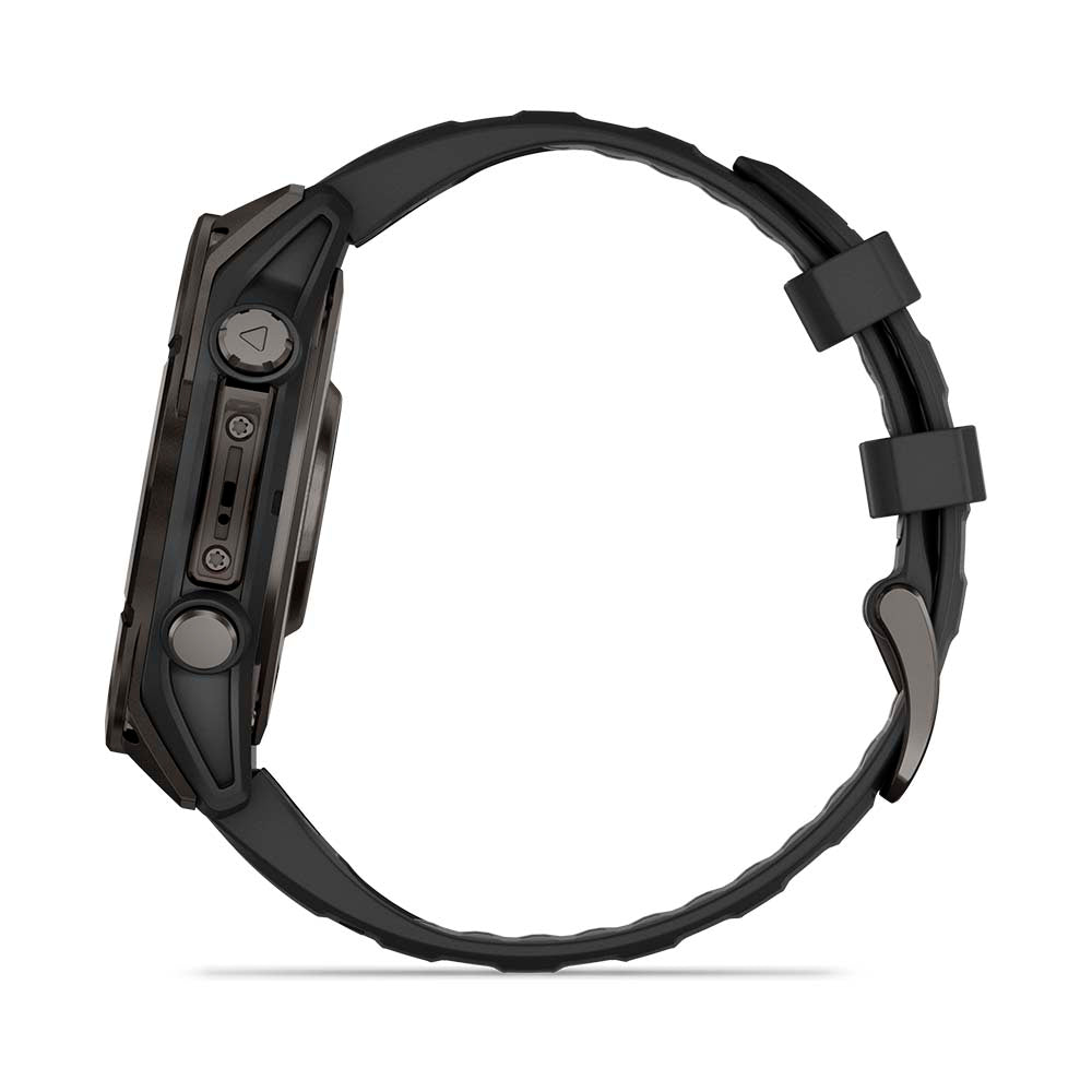 Relógio Garmin Fênix ® 8 Safira Titânio Cinza Carbono e Preto