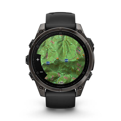 Relógio Garmin Fênix ® 8 Safira Titânio Cinza Carbono e Preto