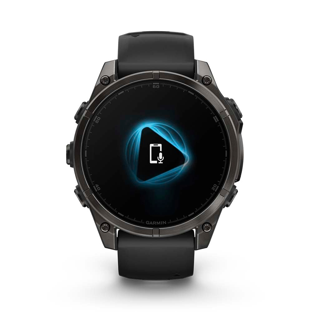 Relógio Garmin Fênix ® 8 Safira Titânio Cinza Carbono e Preto