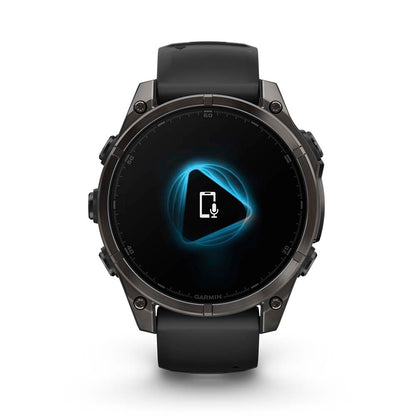 Relógio Garmin Fênix ® 8 Safira Titânio Cinza Carbono e Preto