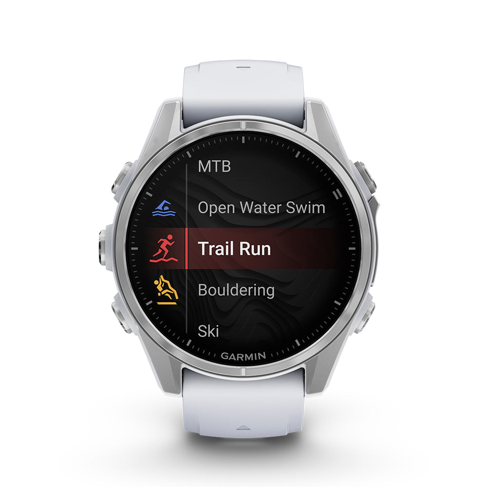 Relógio Garmin Fênix ® 8S Prata e Branco