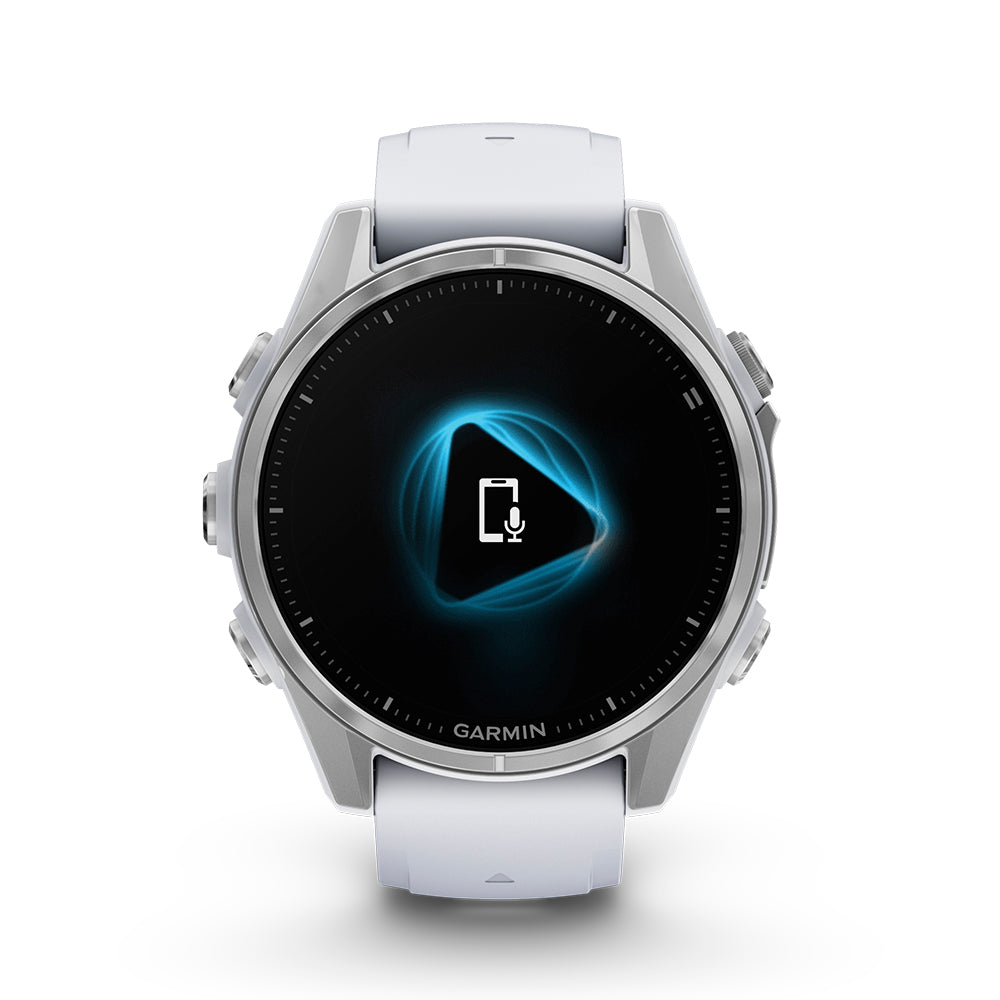 Relógio Garmin Fênix ® 8S Prata e Branco