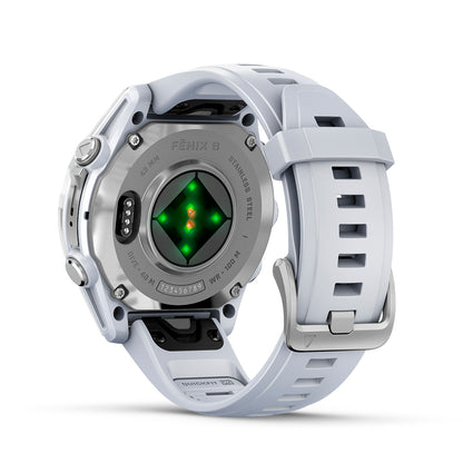 Relógio Garmin Fênix ® 8S Prata e Branco