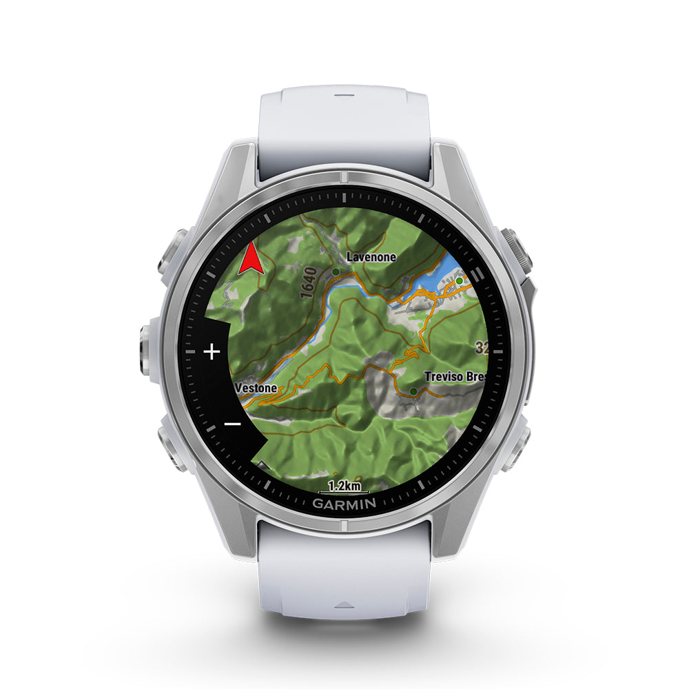 Relógio Garmin Fênix ® 8S Prata e Branco