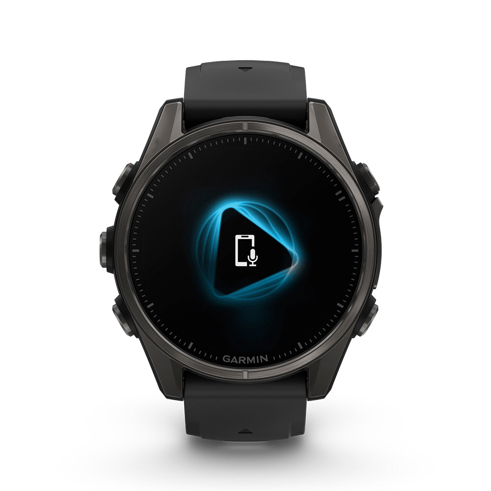 Relógio Garmin Fênix ® 8S Safira Titânio Cinza Carbono e Preto