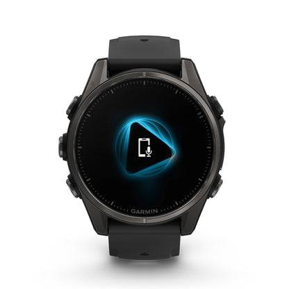 Relógio Garmin Fênix ® 8S Safira Titânio Cinza Carbono e Preto