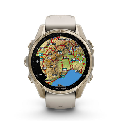 Relógio Garmin Fênix ® 8S Safira Ouro e Cinza