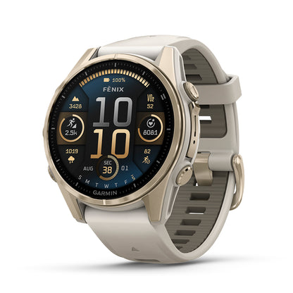 Relógio Garmin Fênix ® 8S Safira Ouro e Cinza