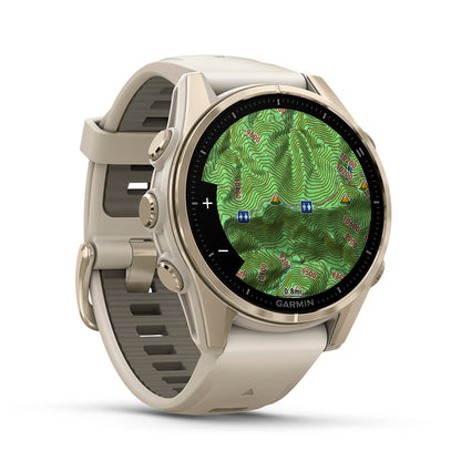 Relógio Garmin Fênix ® 8S Safira Ouro e Cinza