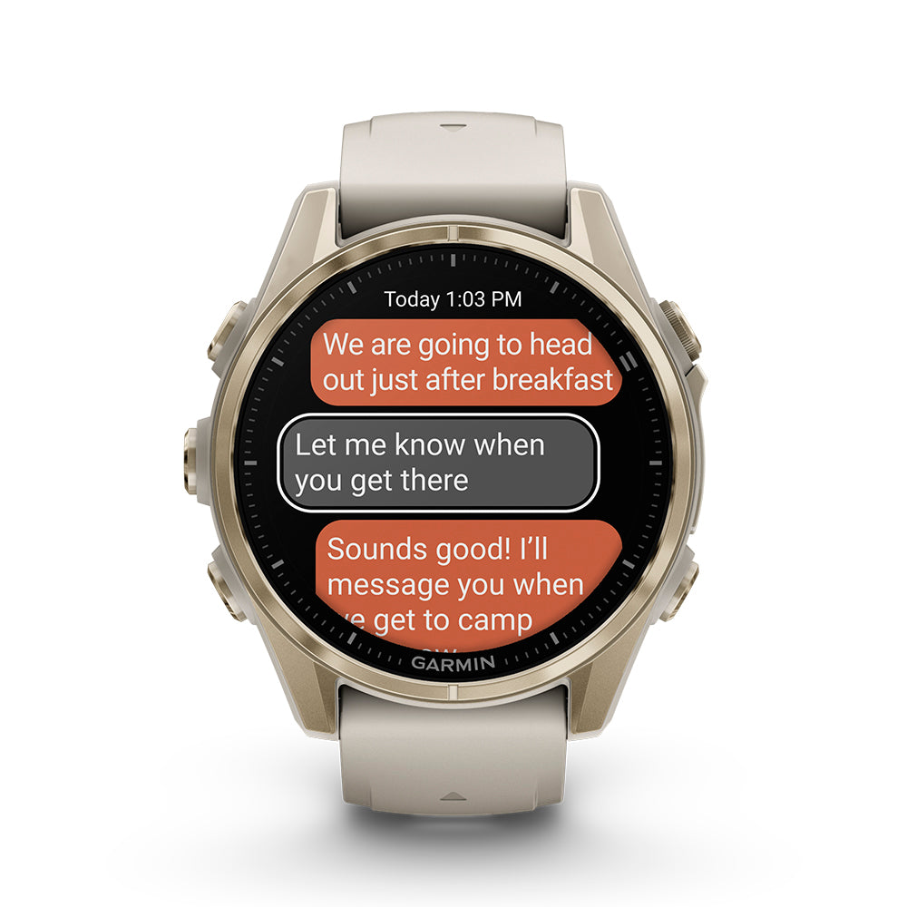 Relógio Garmin Fênix ® 8S Safira Ouro e Cinza