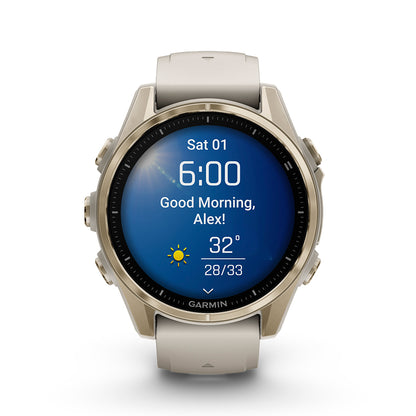 Relógio Garmin Fênix ® 8S Safira Ouro e Cinza