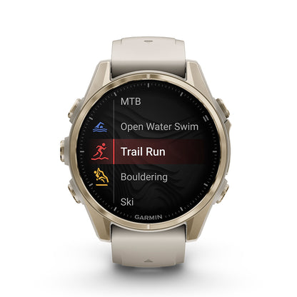 Relógio Garmin Fênix ® 8S Safira Ouro e Cinza