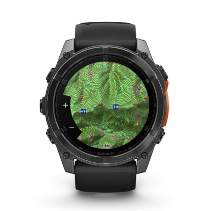Relógio Garmin Fênix ® 8X Cinza Ardósia e Preto